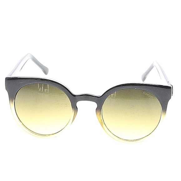 Komono Sunglasses NEW Lulu Black/ Yellow cat eye - Picture 4 of 16
